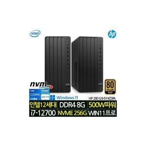 3년 워런티 인텔 i7 데스크탑 본체 가정용 컴퓨터 사무용 PC 프로 TWR 280 G9 6Y4Z5PA_WIN11P