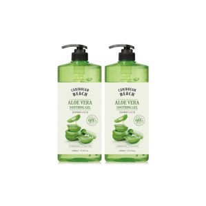 캐리비안비치 대용량 알로에 수딩젤 1000ml 2개 / 수분크림
